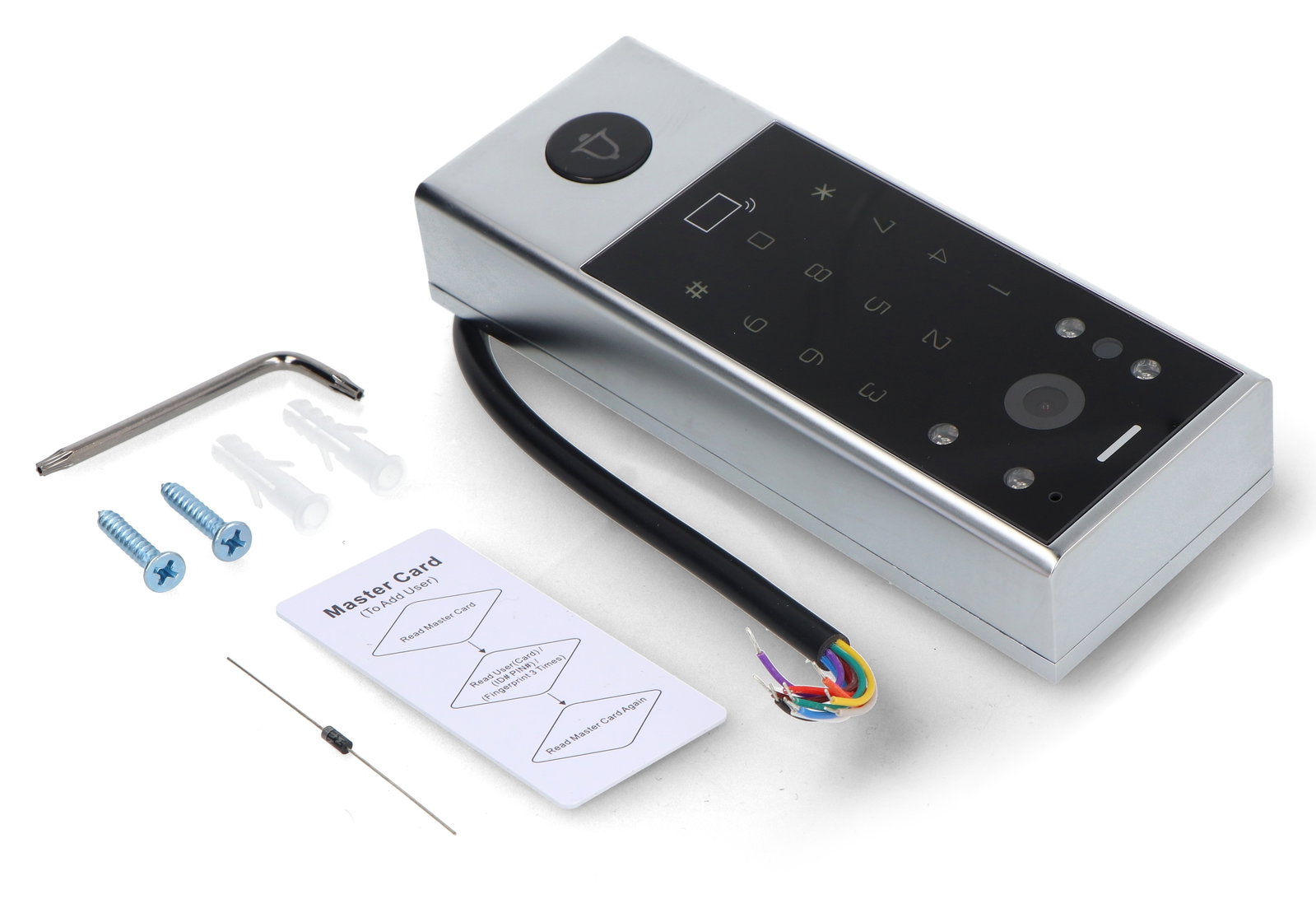 Tuya - video interkom s RFID kontrolou přístupu a PIN kódem - WiFi - RTX WDV3