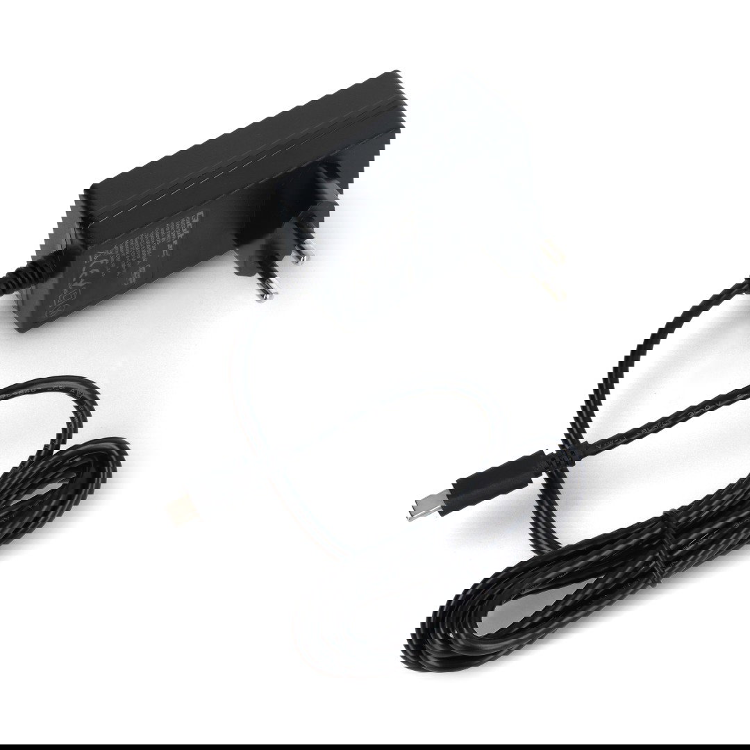 Napájecí zdroj Qoltec Super Quick PD - USB C 27W 5,1V/5A pro Raspberry Pi 5 - černý