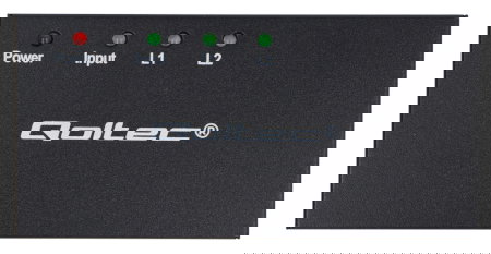 Aktivní rozbočovač 2x HDMI 4K/2K 3,4 Gb/s - Qoltec 51796