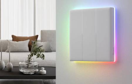 Sonoff TX T5 3C - Chytrý dotykový WiFi nástěnný vypínač - 3kanálový - bílý