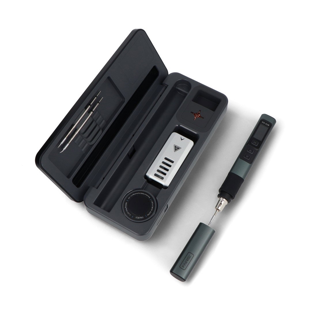 Chytrá přenosná digitální páječka - USB typu C PD/QC - 100 W - FNIRSI HS-02B