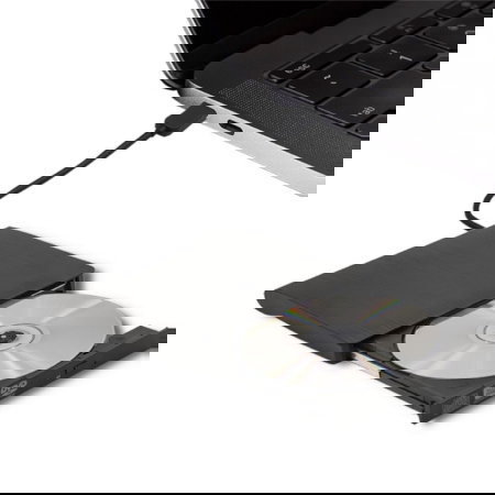 Externí mechanika - DVD-RW USB 3.0 vypalovačka pro čtení a zápis CD/DVD - Qoltec 51857