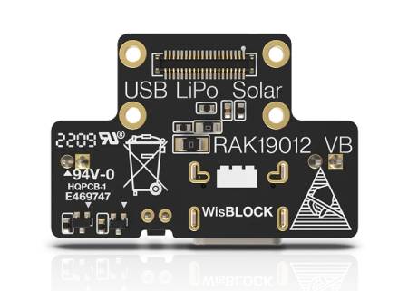 Napájecí modul USB typu C s Li-Pol baterií a podporou solárních panelů pro WisBlock - RAK Wireless RAK19012