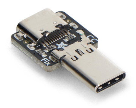 Opravář rezistorů USB typu C CC - adaptér USB C s rezistory CC 5,1 kΩ - Adafruit 6323