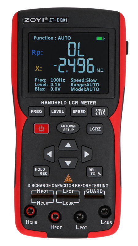 LCR metr s měřením ESR - 100 kHz - ZOYI ZT-DQ01