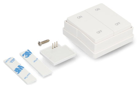 Dálkové ovládání - dvoukanálové kinetické tlačítko - RF 2,4 GHz pro RTX moduly - RTX RFR2K