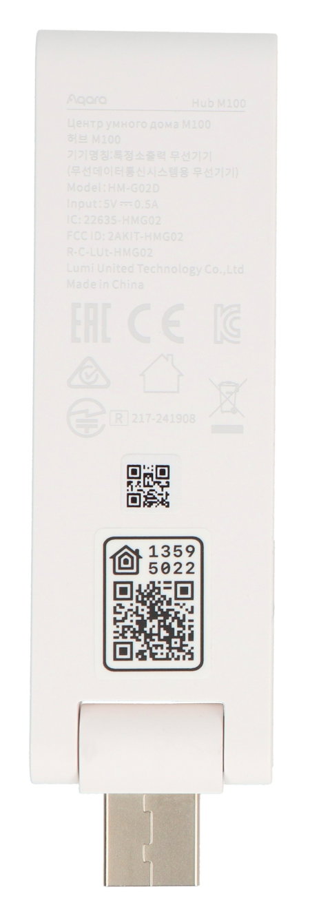 Aqara Hub M100 - ZigBee / Thread / Matter / WiFi brána - USB rozhraní