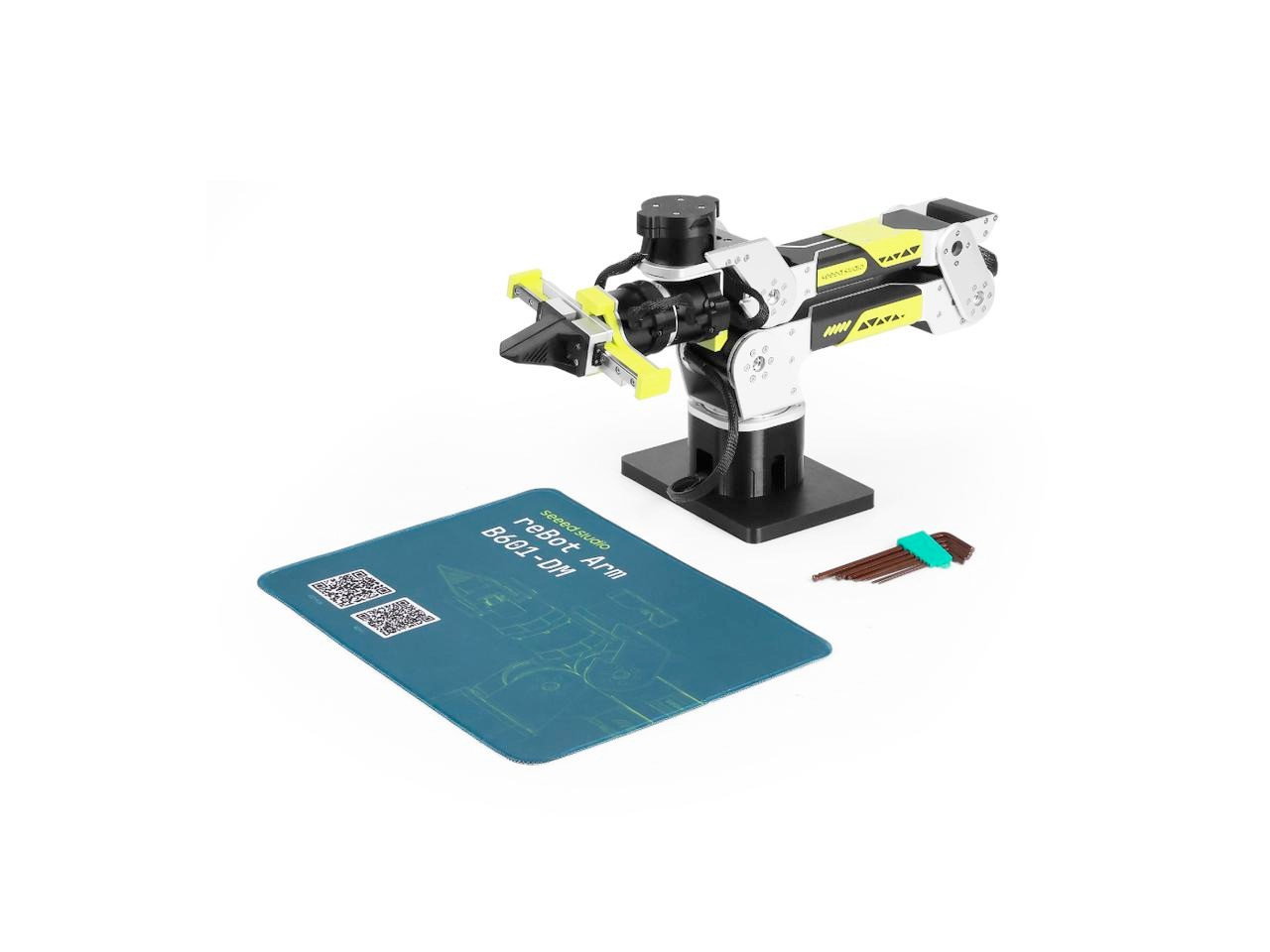 reBot Arm B601-DM - sada robotického ramene s chapadlem 6+1 DoF a počítačem Nvidia Jetson Orin Nano 8GB - Seeedstudio E26051901