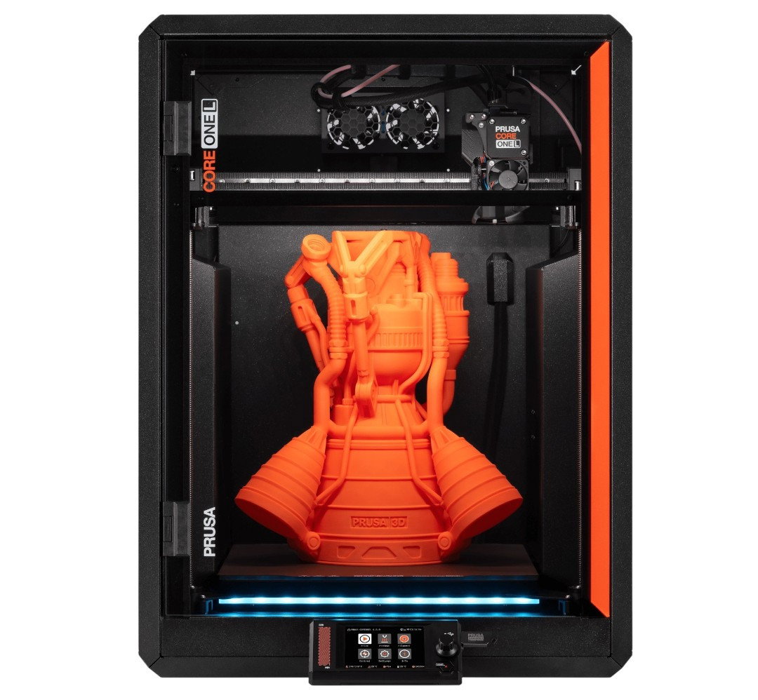 3D tiskárna - Original Prusa CORE One L - sestavená - Critical Infrastructure Edition - se šifrovaným USB diskem 30 GB